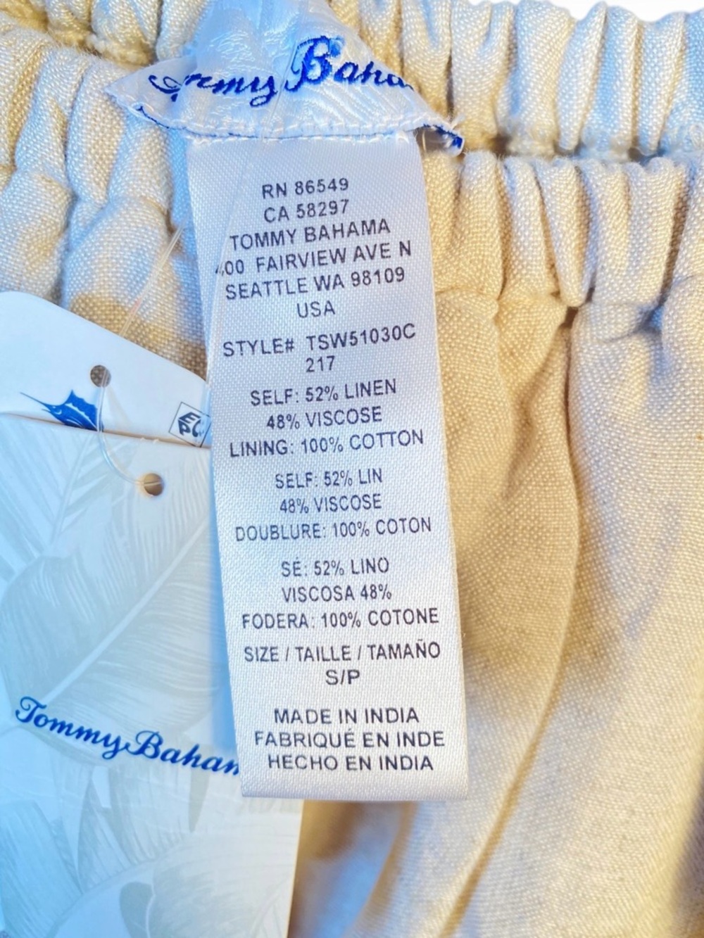 Tommy Bahama One-Shoulder Ruffle Dress in Light Beige - Picture 4 of 5